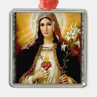 ORNAMENTO DE METAL CORAÇÃO SAGRADO DE MARY 10 PRODUTOS CUSTOMIZÁVEIS