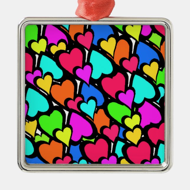 Ornamento De Metal Corações 2011 (Frente)