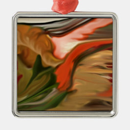Ornamento De Metal Cornucopia Abstrato Art