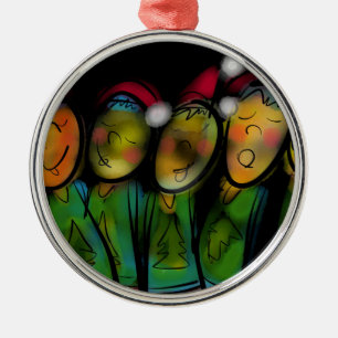 Ornamento De Metal Coro do Natal