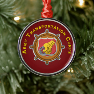 Ornamento De Metal Corpo de Transporte Natal