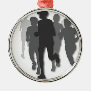Ornamento De Metal corredor de maratona