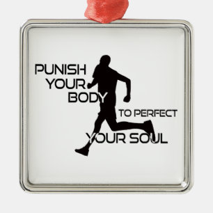 Ornamento De Metal Corredor que Castiga seu Corpo para Perfeitoar sua