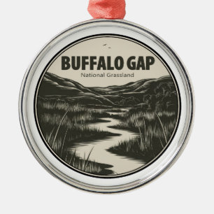 Ornamento De Metal Corrente de Buffalo Gap National Grassland