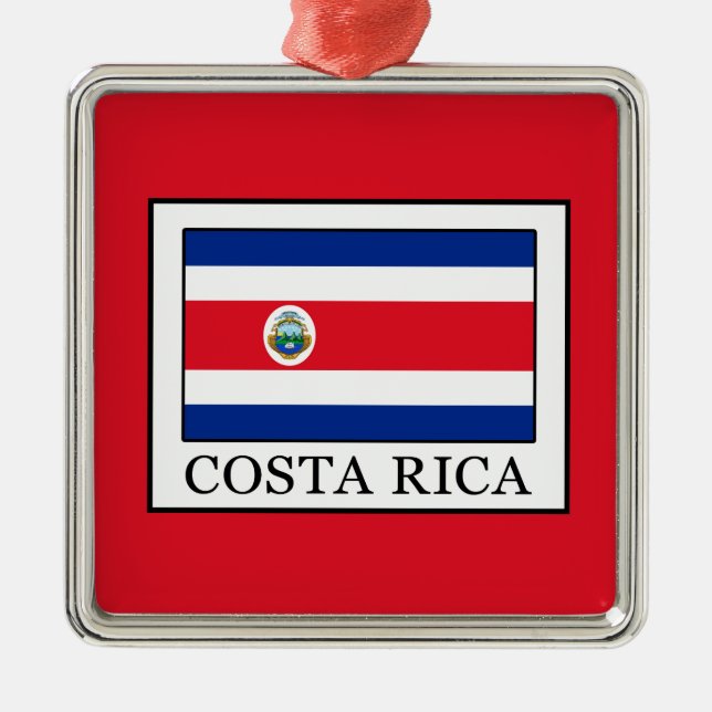 Ornamento De Metal Costa Rica (Frente)
