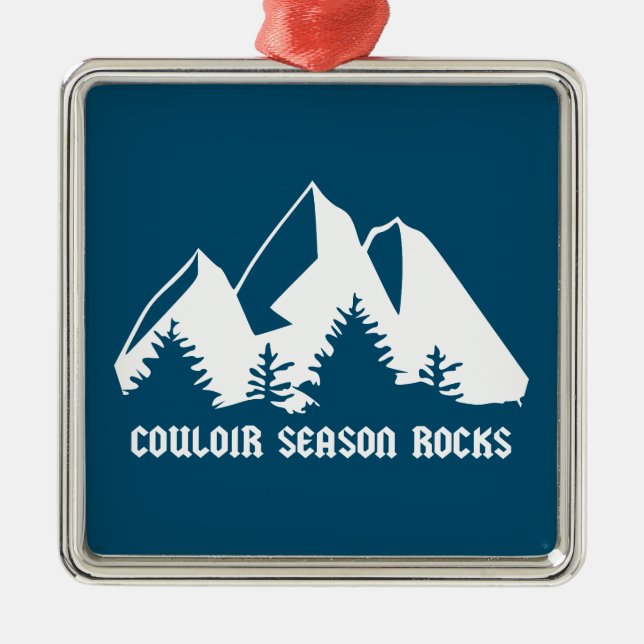 Ornamento De Metal Couloir Season Rocks (Frente)