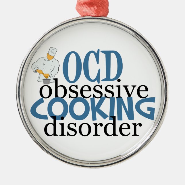 Ornamento De Metal Cozinheiro chefe engraçado (Frente)