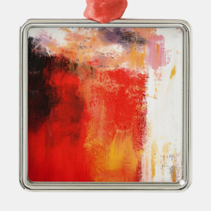 Ornamento De Metal Creative Red Abstrato