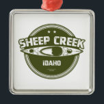Ornamento De Metal Creek Selvagem E Cênico Rio Idaho Kayaking<br><div class="desc">O riacho de ovelha em Idaho flui através de uma lona extremamente estreita e bobinada com paredes verticais estreitas. Os grandes fluxos de água estão na primavera e fornecem água branca para as embarcações mais experientes.</div>