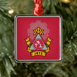 Ornamento De Metal Crest da Phi Sigma Kappa