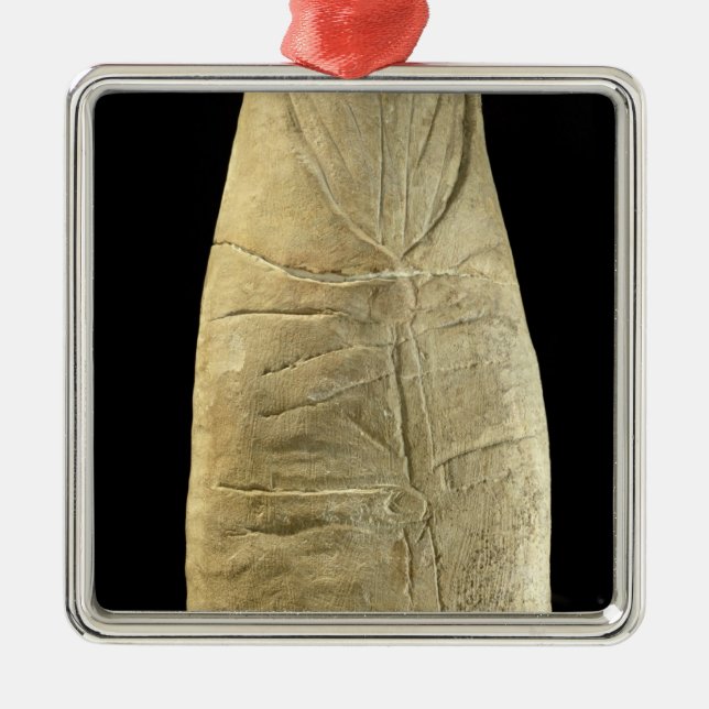 Ornamento De Metal Criança na roupa swaddling (Frente)