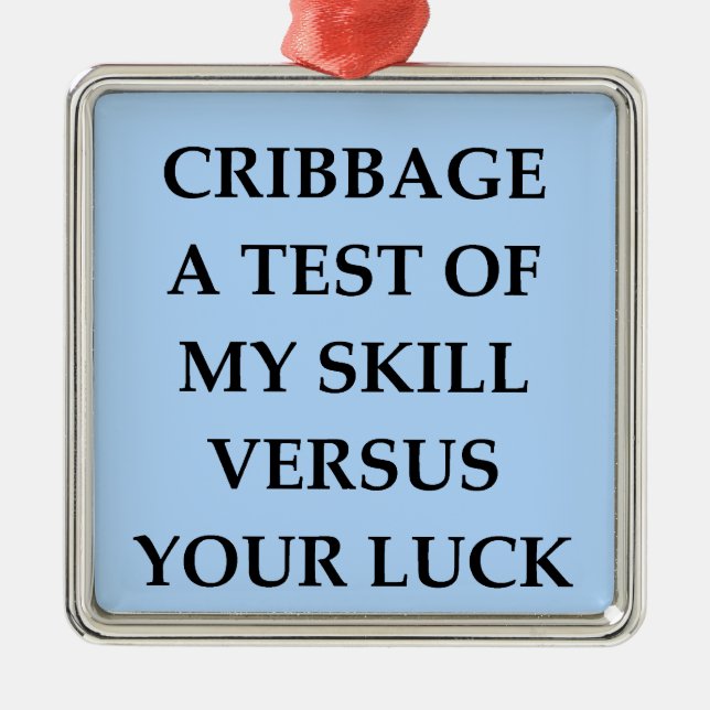 Ornamento De Metal cribbage (Frente)