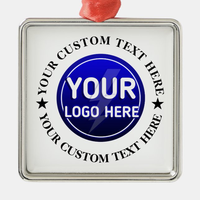 Ornamento De Metal Crie seu (Frente)