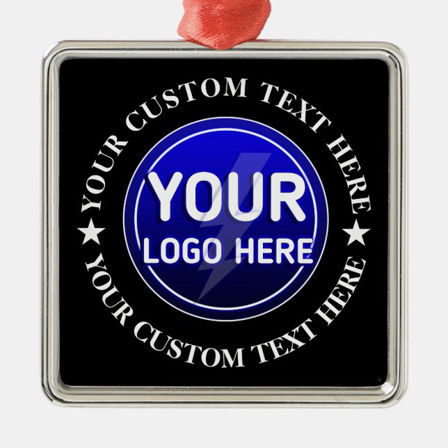 Ornamento De Metal Crie seu (Frente)