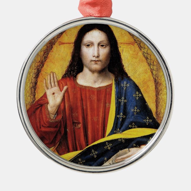 ORNAMENTO DE METAL CRISTO DO REI (Frente)