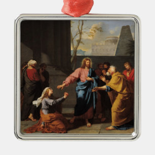 Ornamento De Metal Cristo e a mulher Canaanite, 1783-84