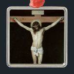 Ornamento De Metal Cristo na cruz, c.1630<br><div class="desc">Número de coleção da imagem:  XJL44945 cristo na cruz,  c.1630 (óleo em canvas). Velázquez,  1599-1660) óleos de Diego Rodriguez de Silva y (em canvas. Prado,  Madrid,  espanha.  17o</div>
