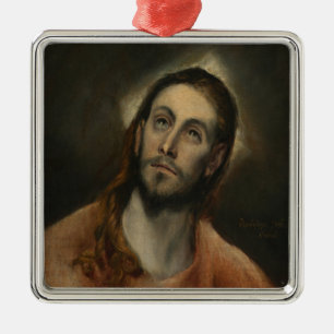 Ornamento De Metal Cristo na oração, 1585-87 (óleo em canvas)
