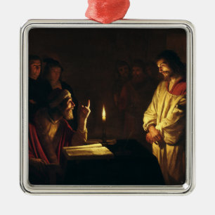 Ornamento De Metal Cristo perante Caifás por Honthorst Fine Art
