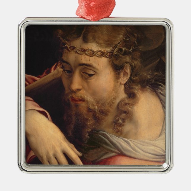 Ornamento De Metal Cristo que leva a cruz, 1540-45 (óleo no painel) (Frente)