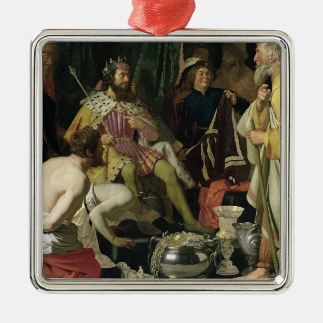 Ornamento De Metal Croesus e Solon, 1624 (Frente)