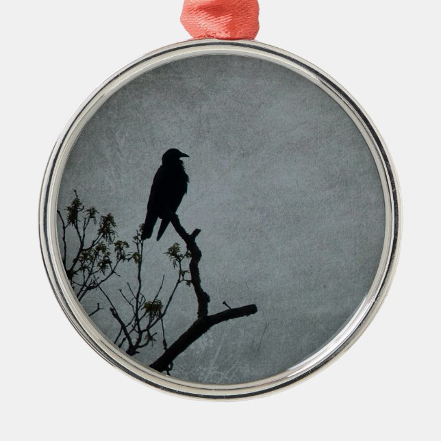 Ornamento De Metal Crow Magestoso (Frente)