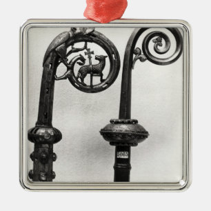 Ornamento De Metal Crozier dos abades de Clairvaux