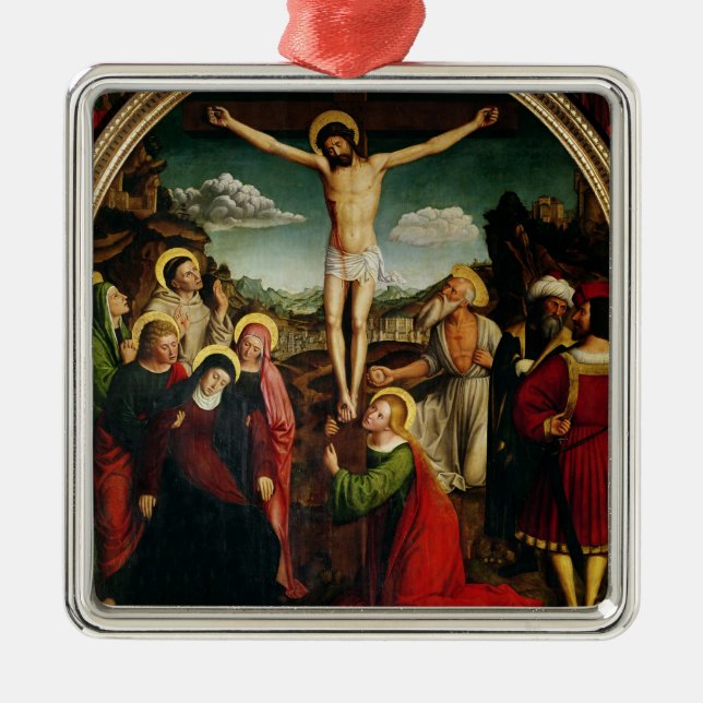 Ornamento De Metal Crucificação (Frente)