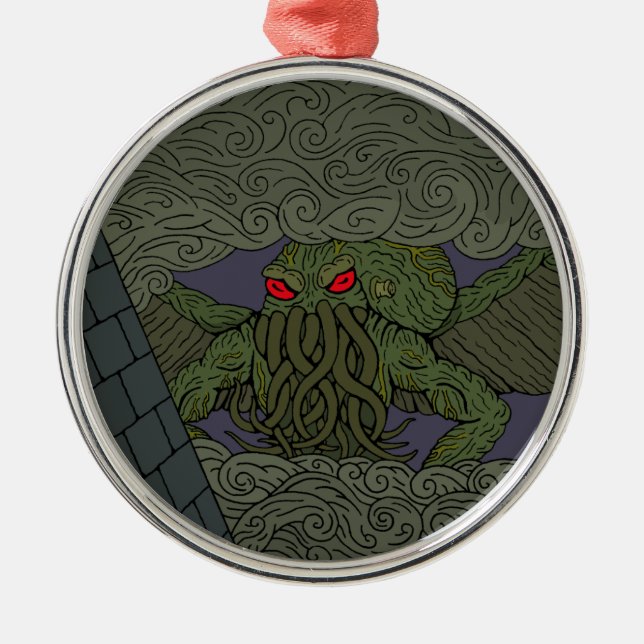 Ornamento De Metal Cthulhu (Frente)