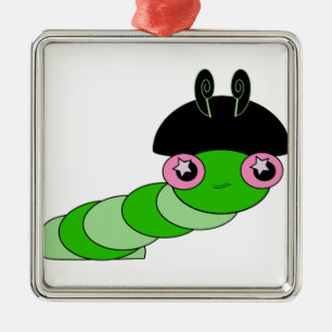 Ornamento De Metal Cuja lagarta