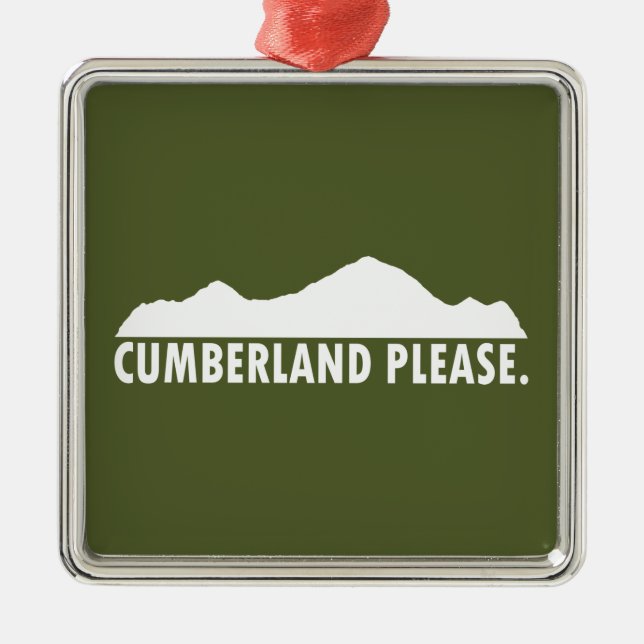 Ornamento De Metal Cumberland, por favor (Frente)