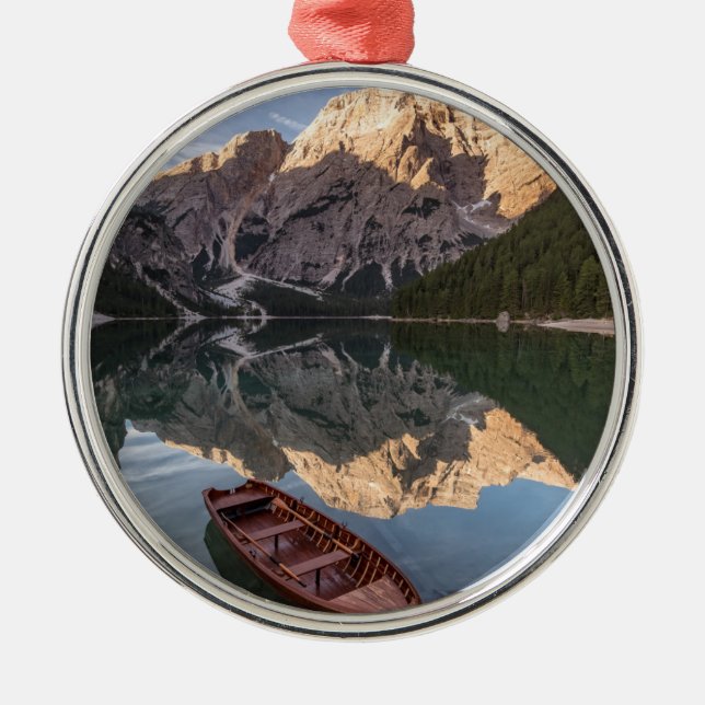 Ornamento De Metal Cumes da dolomite | Pragser Wildsee | Tirol, (Frente)