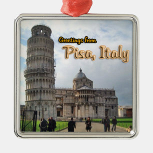 Ornamento De Metal Cumprimentos de Pisa Italia