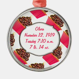 Ornamento De Metal Cupcakes