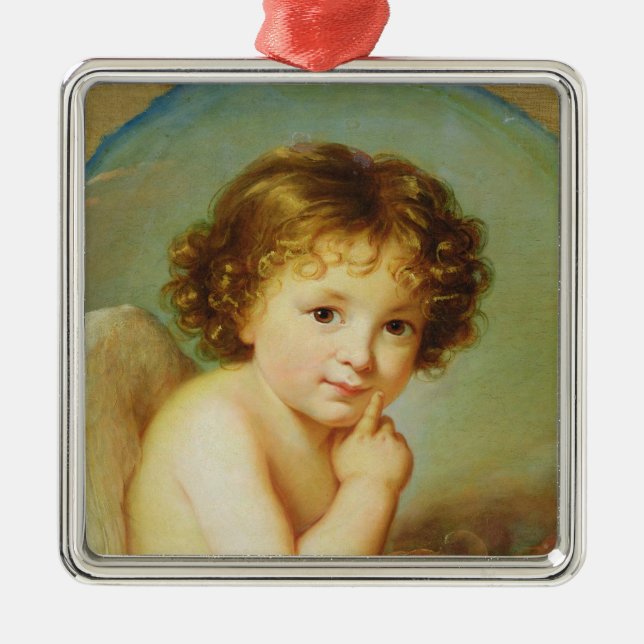 Ornamento De Metal Cupido (Frente)