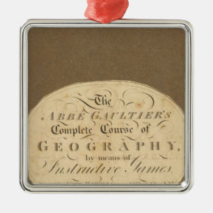 Ornamento De Metal Curso completo de geografia