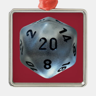 ORNAMENTO DE METAL D20