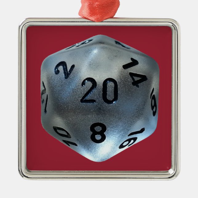 ORNAMENTO DE METAL D20 (Frente)