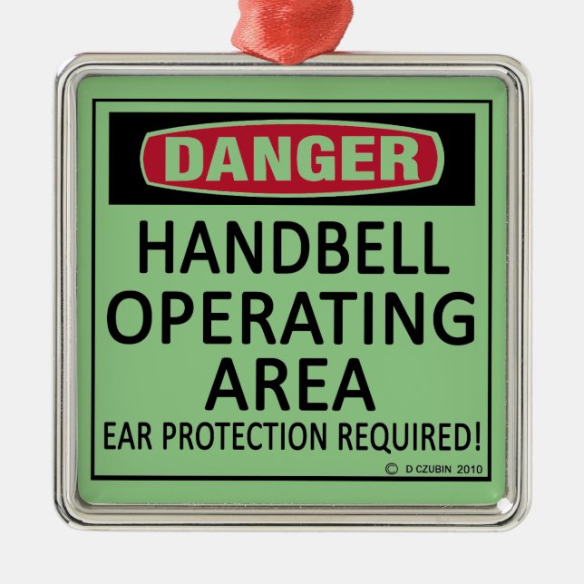 Ornamento de metal da área de operação do Handbell (Frente)