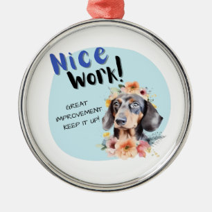 Ornamento De Metal Dachshund Nice Work