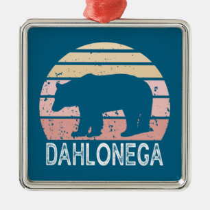 Ornamento De Metal Dahlonega Georgia Retro Bear