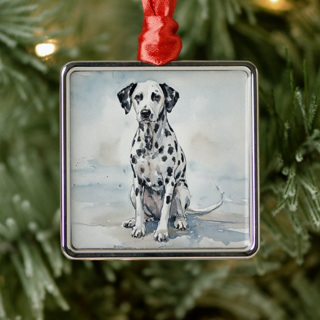 Ornamento De Metal Dalmata (Árvore)