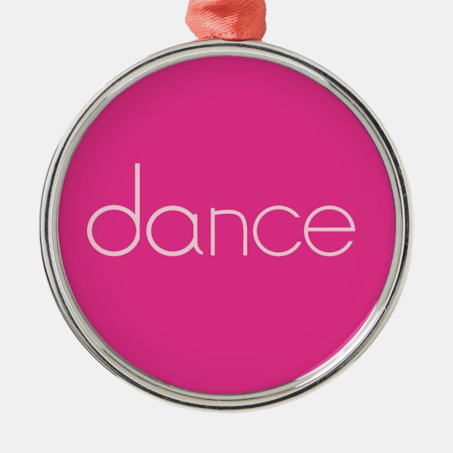 Ornamento De Metal Dança (Frente)