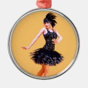 Ornamento De Metal Dança Flapper Vintage