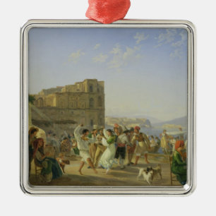 Ornamento De Metal Dança italiana, Nápoles, 1836