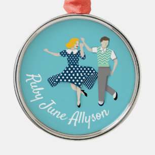 Ornamento De Metal dança Swing