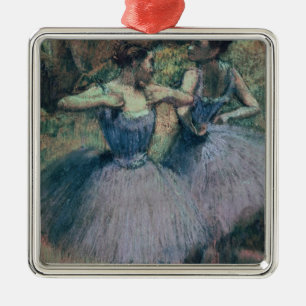 Ornamento De Metal Dançarinos de Edgar Degas   na violeta
