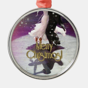 Ornamento De Metal Dançarinos do Feliz Natal