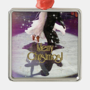 Ornamento De Metal Dançarinos do Feliz Natal