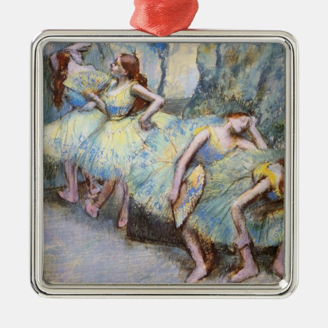 Ornamento De Metal Dancer Art Dancers, Balé Degas, pintura (Frente)